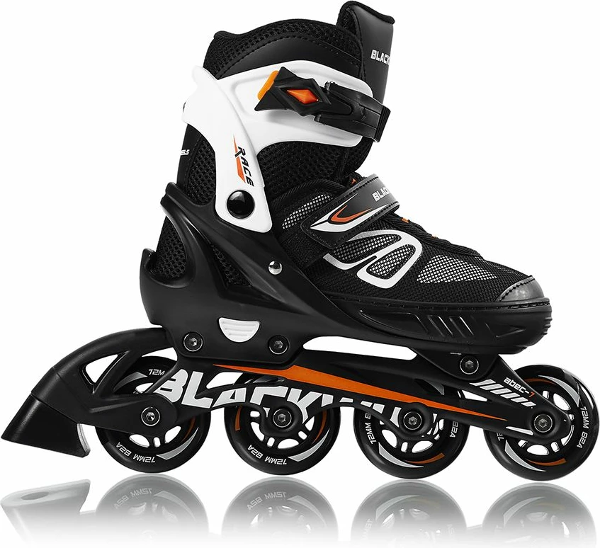 Patina inline Blackwheels Sonic e rregullueshme 36-39, portokalli-zi