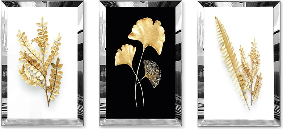 Pikturë dekorative MDF-Plexiglass (3 copë), Wallity, Huhu402, 30x40