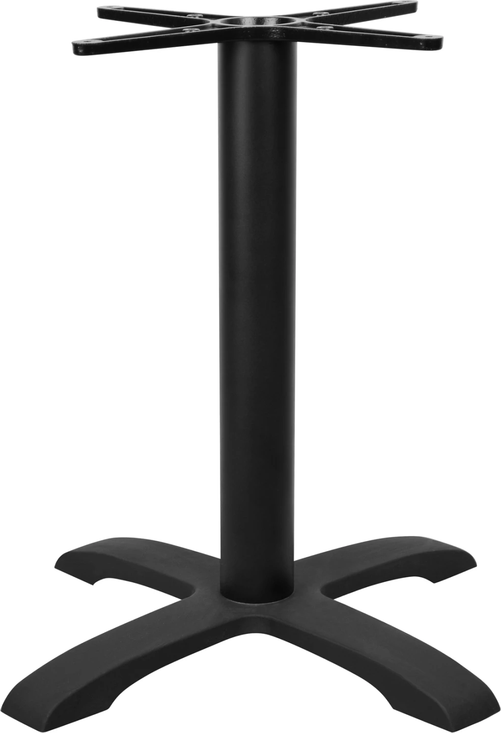 Bazë tavoline prej gize, 4 këmbë, e zezë, FH406, 45x45 cm