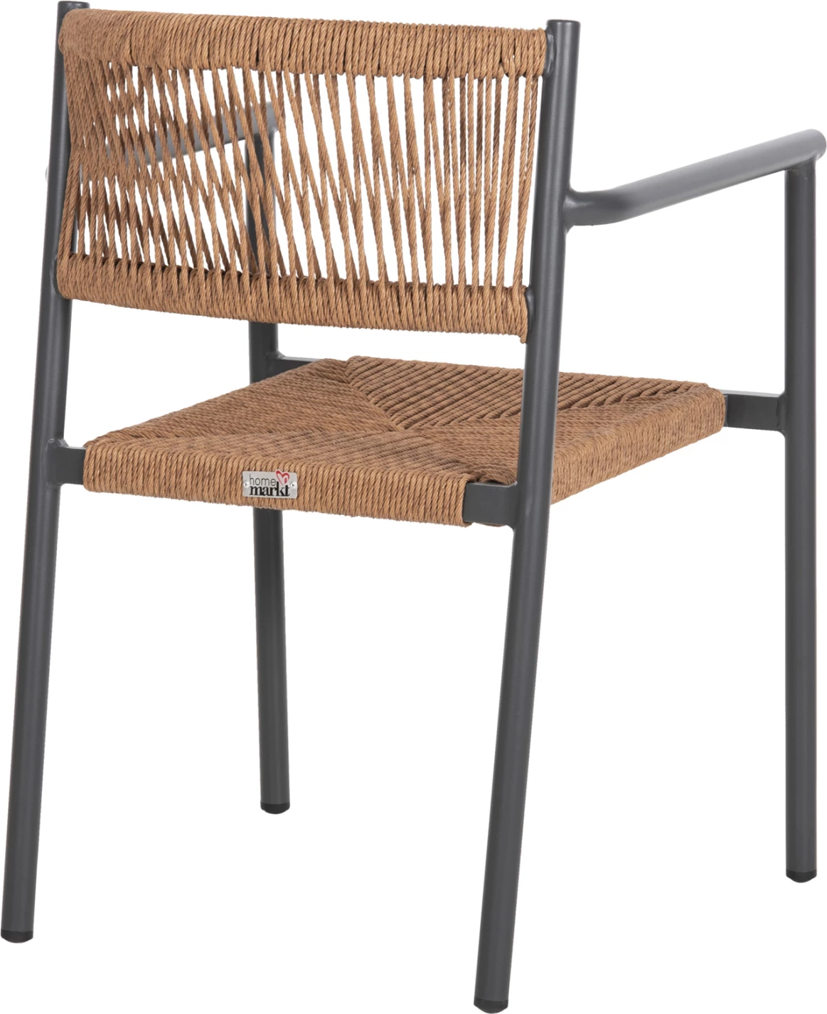 Karrige alumini STER FH5786.12, ngjyrë antracit, ratan sintetik, 55,5x53x78H cm