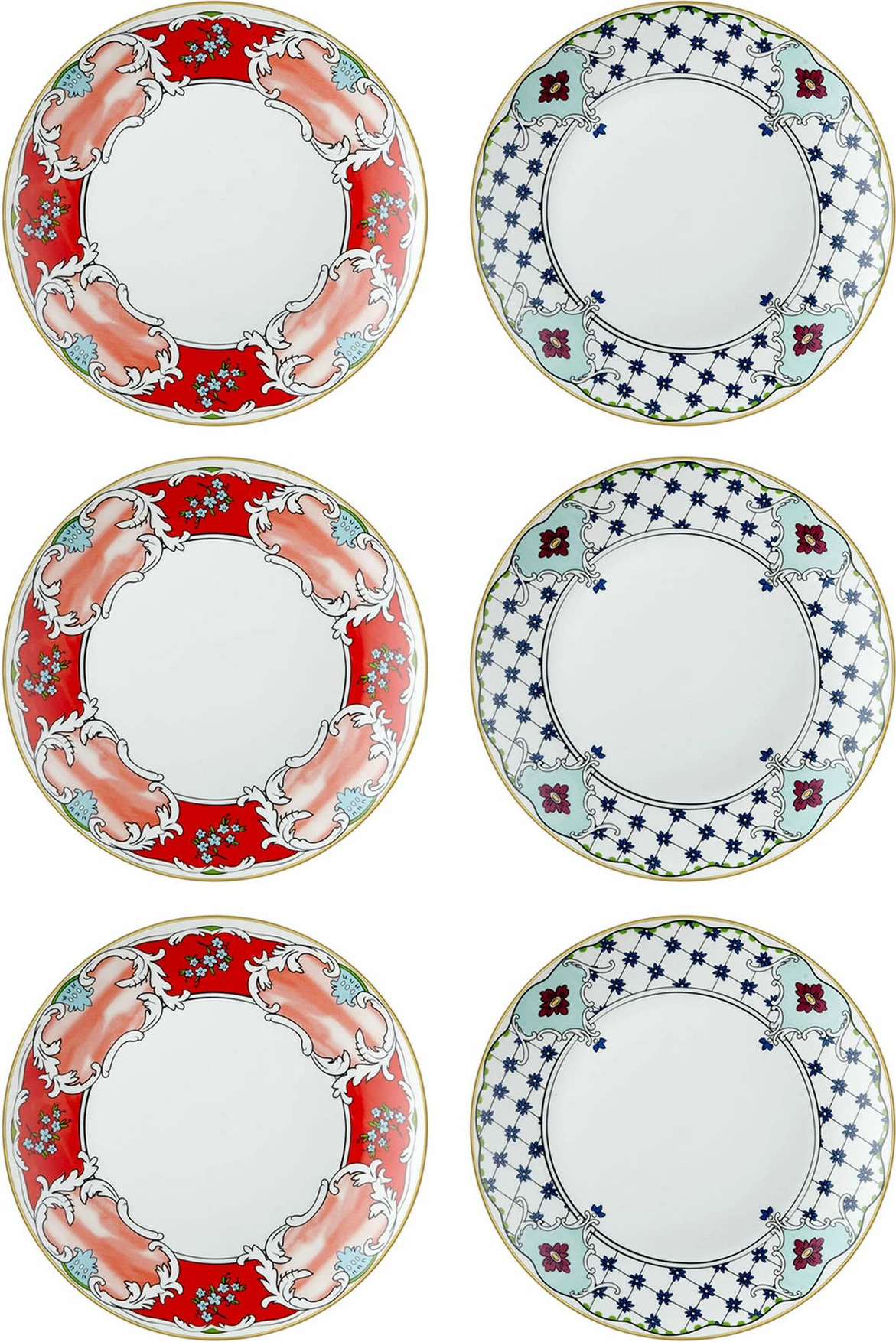 Set pjatash për ëmbëlsira (6 copë), Hermia, DNR0057