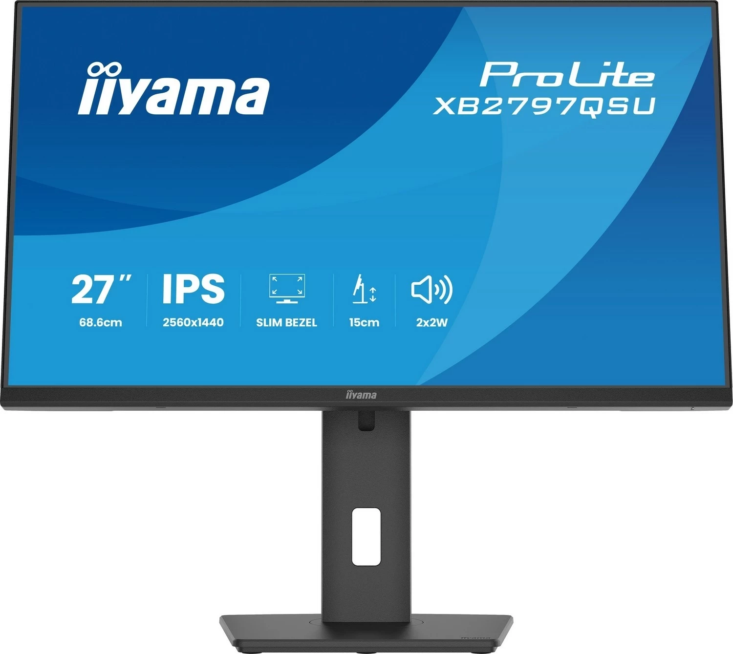 Monitor iiyama ProLite XB2797QSU-B1, 27 inch, IPS, 2560x1440, LED, i zi