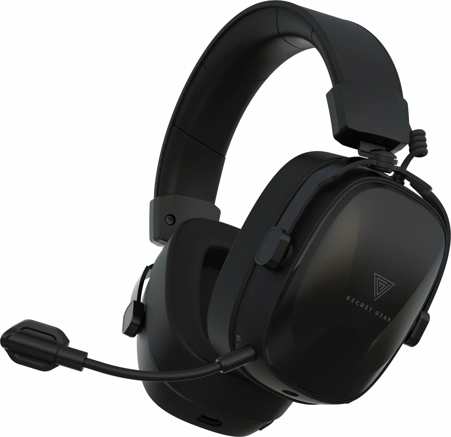 Kufje gaming Secret Gear SX2 7.1 surround, wireless 2.4GHz/Bluetooth + 3.5mm, RGB, mikrofon i heqshëm, të zeza, set