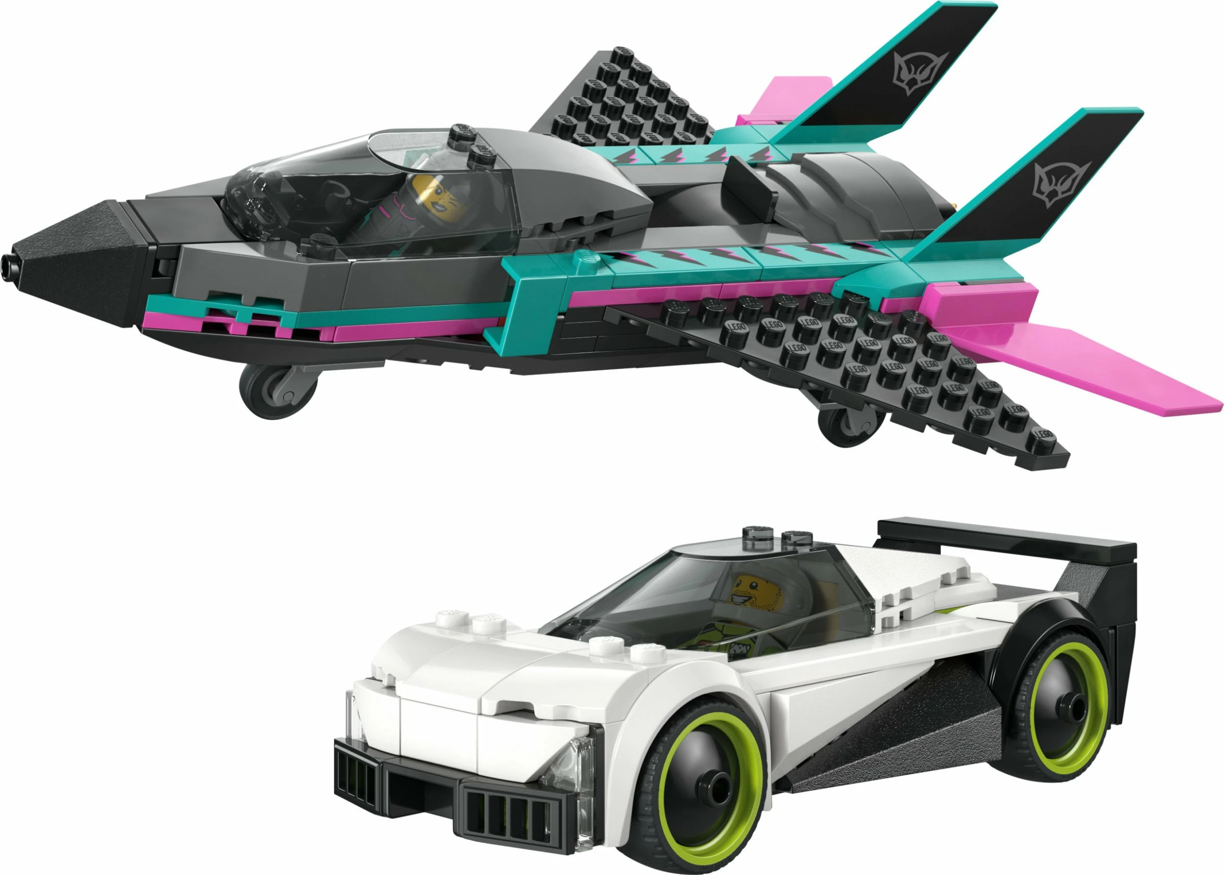 Set LEGO City Jet vs. Car 60489, 259 copë