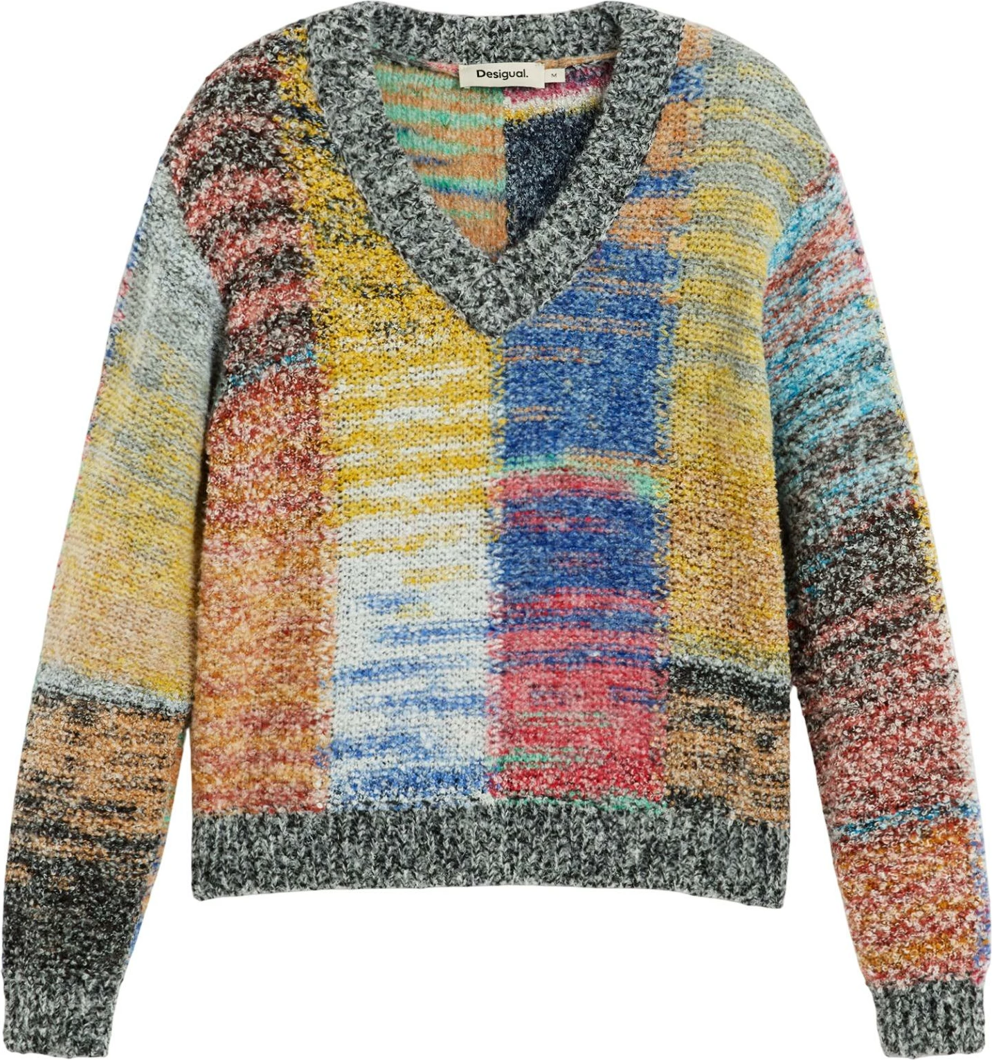 Xhemper për femra Desigual JERS_EARTHTEXTURE 26WWJF25, i kuq [Madhësia: XL]
