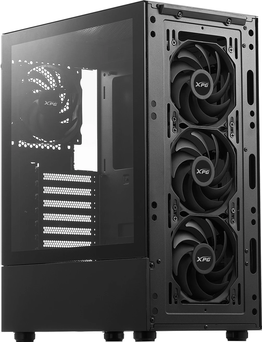 Kasë XPG VALOR MESH Mid-Tower, ATX/micro ATX/Mini-ITX, 4x120mm fan, Tempered Glass, e zezë