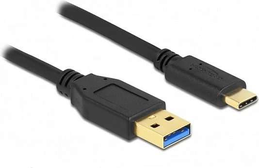 Kabllo USB DeLOCK SuperSpeed USB-A në USB-C, 3 m, 5 Gbit/s, e zezë