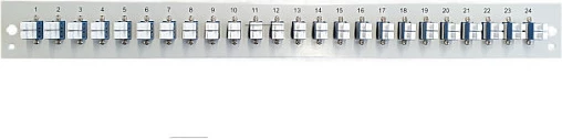 Panel frontal EFB Elektronik, 24x LC Duplex OM3, 1U, gri