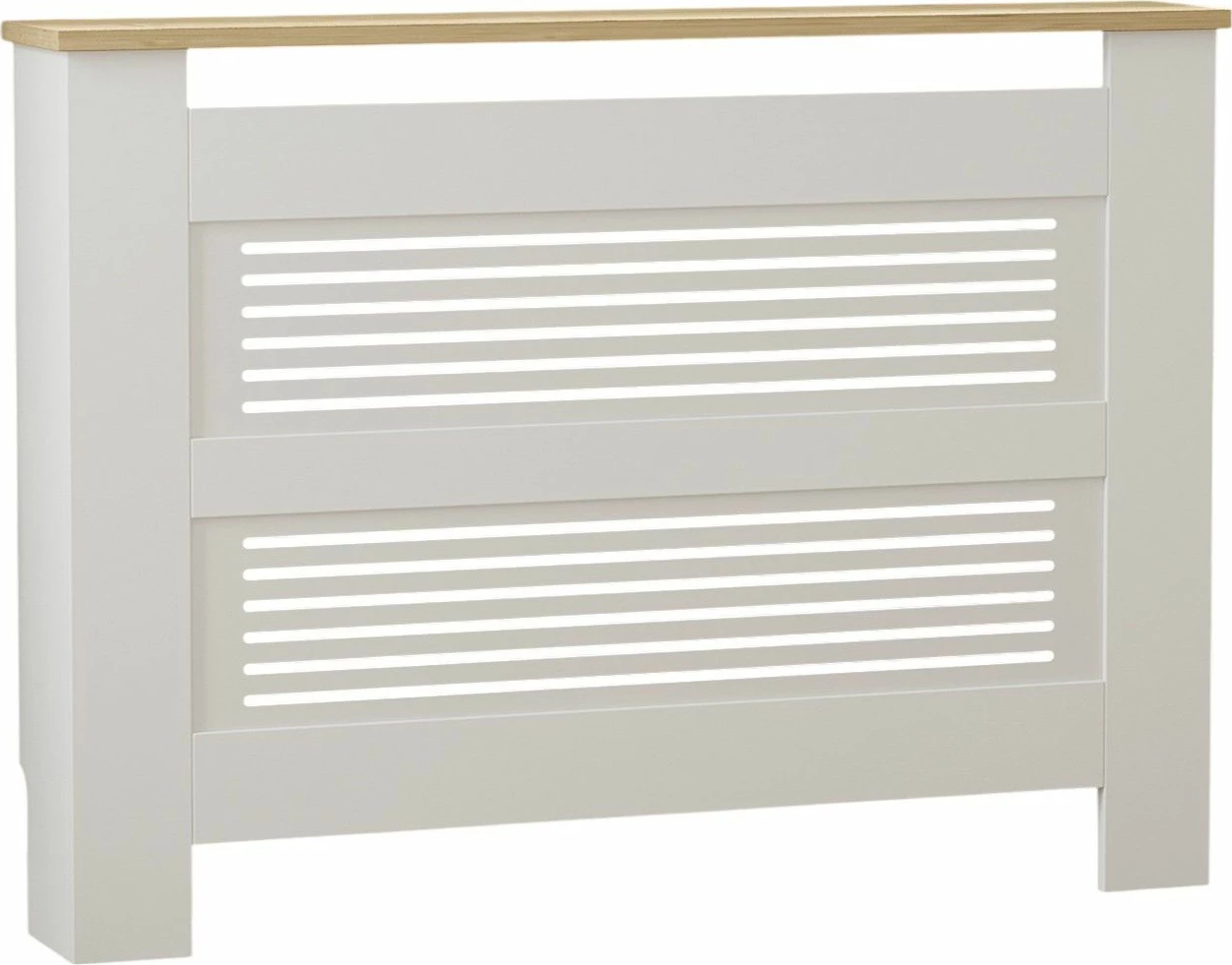 Kapak radiatorësh Skye Decor, ngjyrë lis safir dhe e bardhë