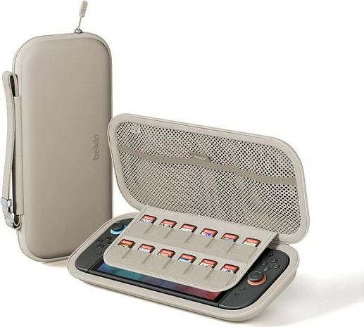Kasë udhëtimi Belkin Travel Case ENA002hqSA për Nintendo Switch 2, ngjyrë rëre