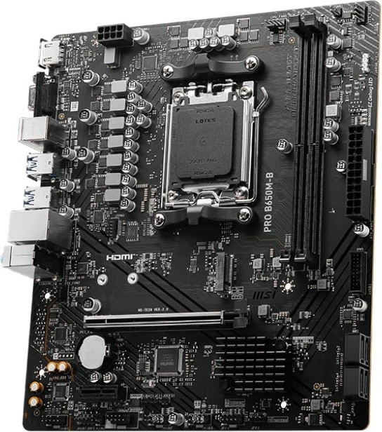 Pllakë amë MSI PRO B650M-B, AMD, Socket AM5, 96 GB, e zezë