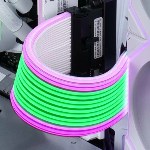 Kabllo zgjatëse CPU 8-pin–8-pin me ARGB, Lian Li Strimer Wireless PW8-1W-CPU, 0.26 m, multicolor