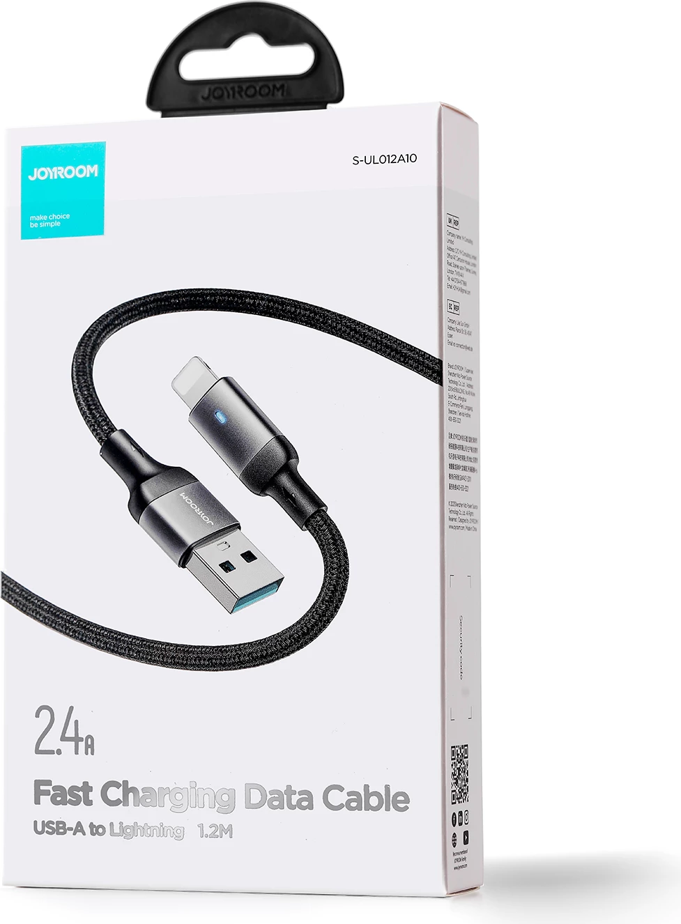 Kabllo Joyroom Extraordinary Series A10, USB-A në Lightning, 1.2m, e zezë