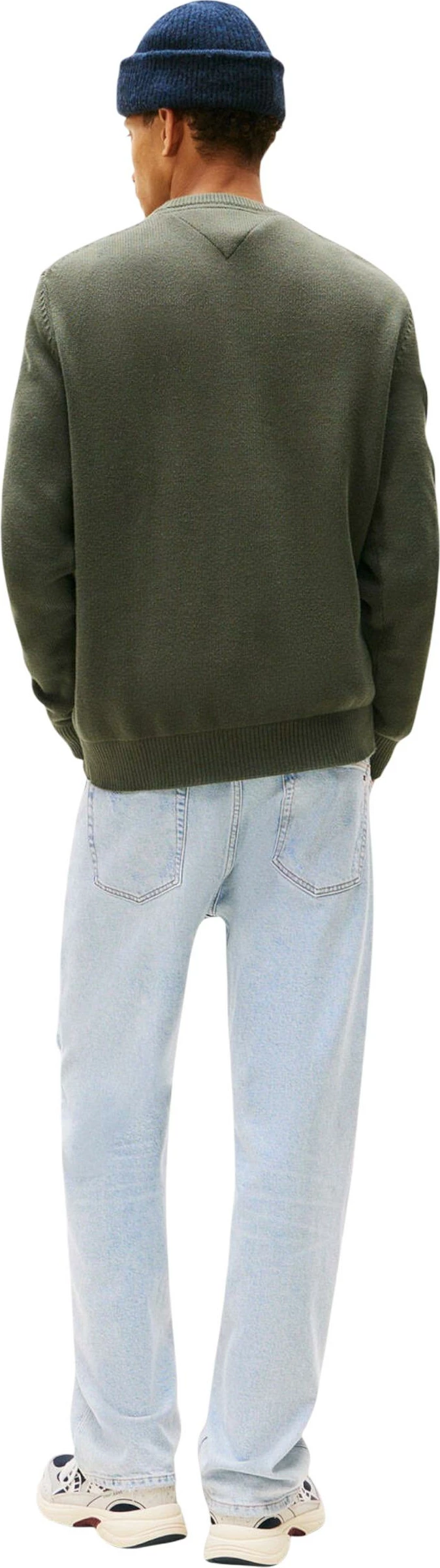 Xhemper për meshkuj Tommy Hilfiger Jeans TJM Slim Ess DM0DM21787, i gjelbër ulliri [Madhësia: S]