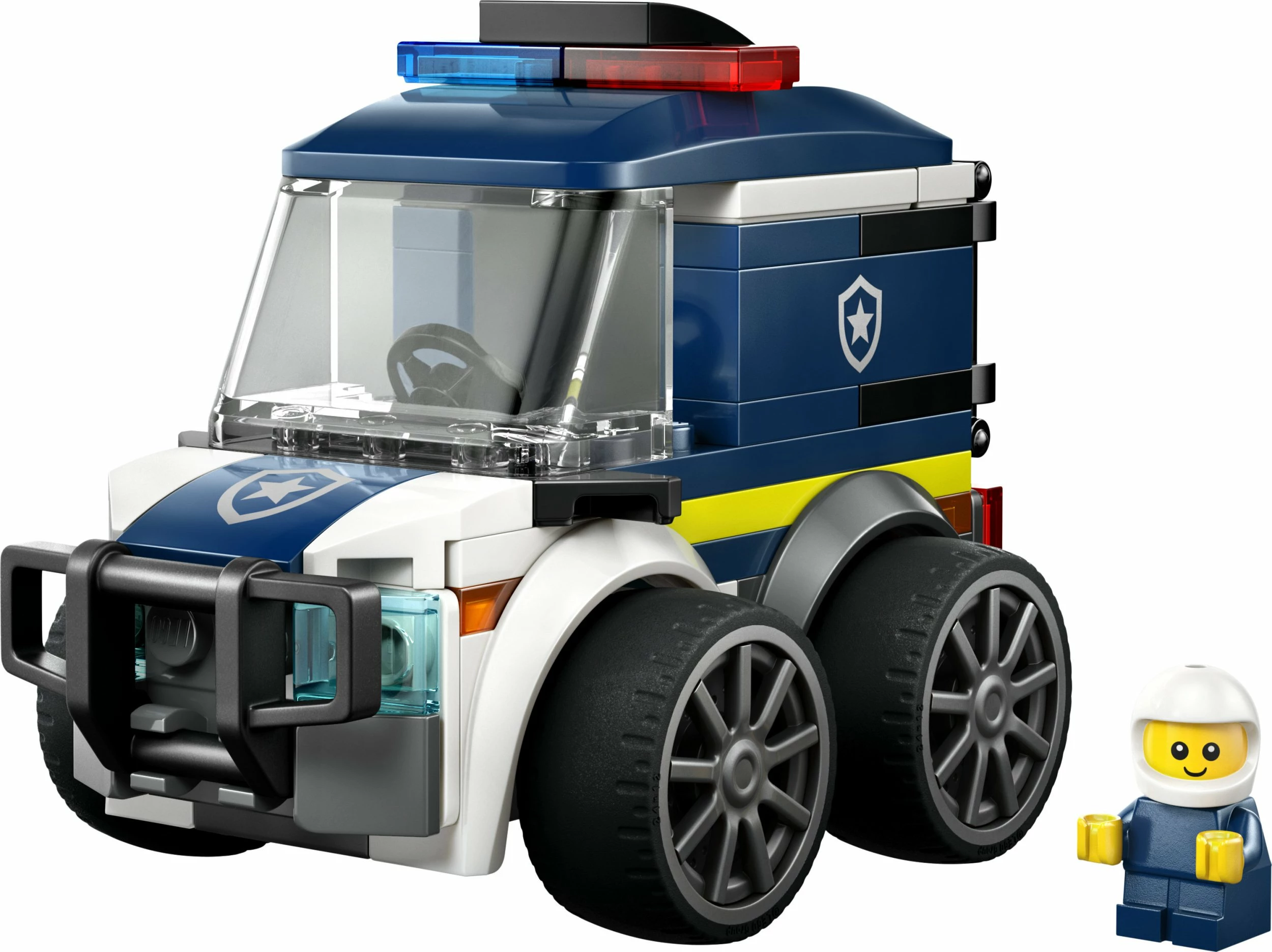 Set LEGO City Vehicles Police Truck 60481, 71 copë, 5+
