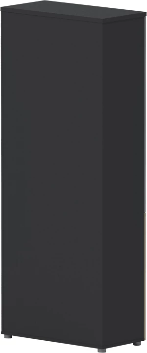 Raft librash profesional Lotus me dyer xhami, ngjyrë natyrale-antracit, 80x40x200cm