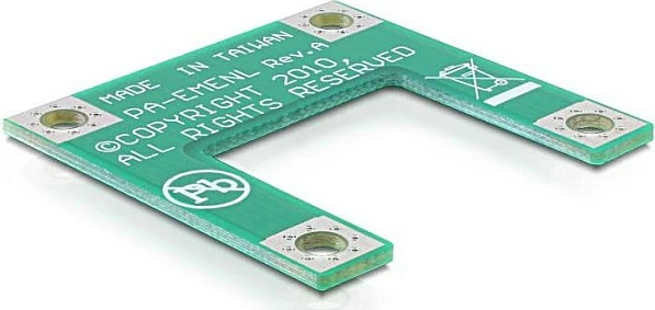 Adapter Mini PCIe/mSATA DeLOCK 65228, half-size në full-size, i gjelbër