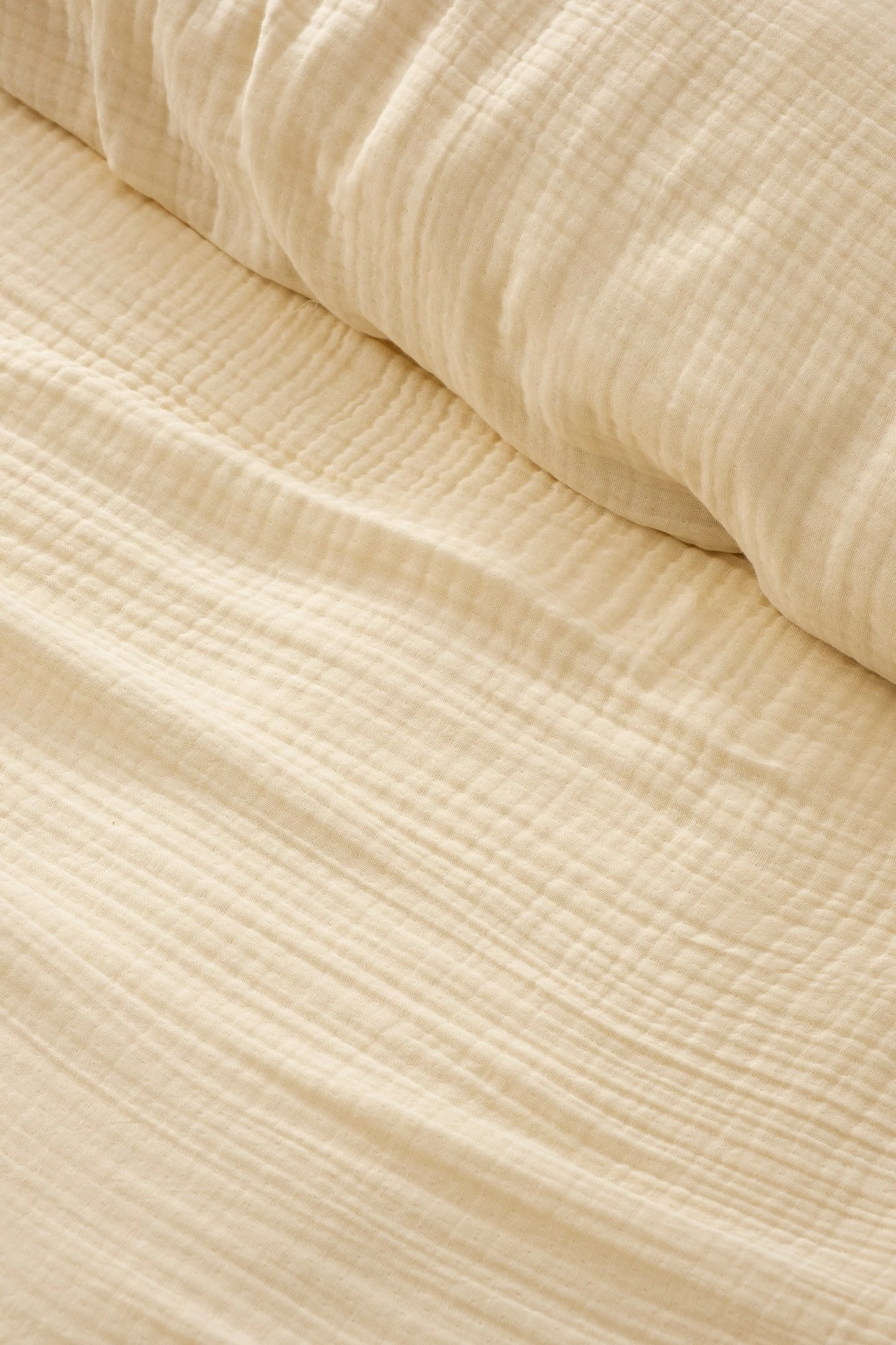 Mbulesë krevati teke, muslin, ngjyrë ecru, L'Essentiel Linge de Maison