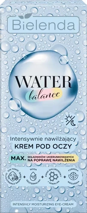 Krem për sy Bielenda Water Balance Intensively Hydrating për femra, 15ml