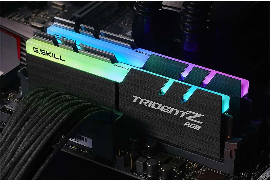 RAM Memorje G.Skill TridentZ RGB 16GB (2x8GB) DDR4 3200MHz, e zezë, RGB