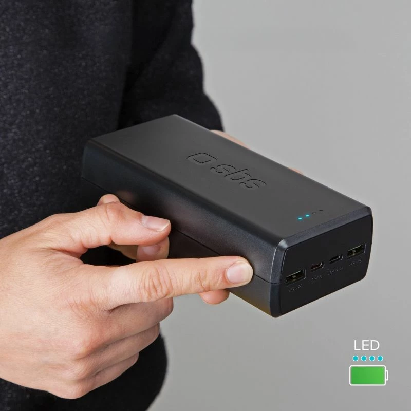 Powerbank SBS TTBB30000PD20K, 30000 mAh, e zezë