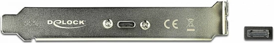 Braket zgjerimi USB-C DeLOCK 89936, USB-A mashkull në USB-C femër, 0.5 m, USB 3.2 Gen 2, 10 Gbps