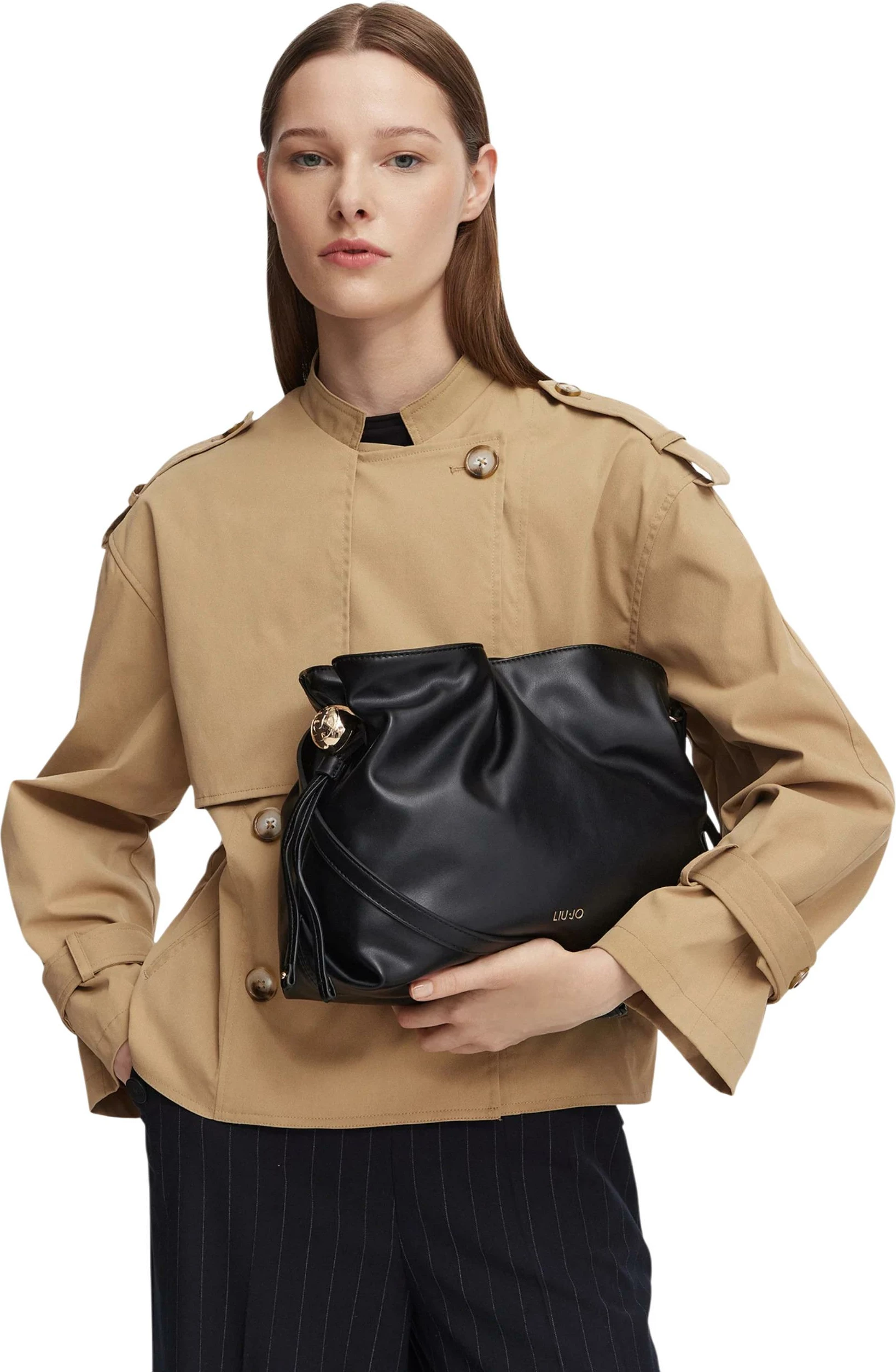 Çantë shopper për femra Liu Jo AF6096 E1065, e zezë