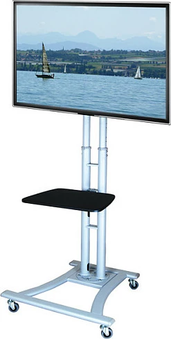 Mbajtës TV/LCD me rrota VALUE, 27-60", deri 50 kg, VESA 800x400, argjendtë