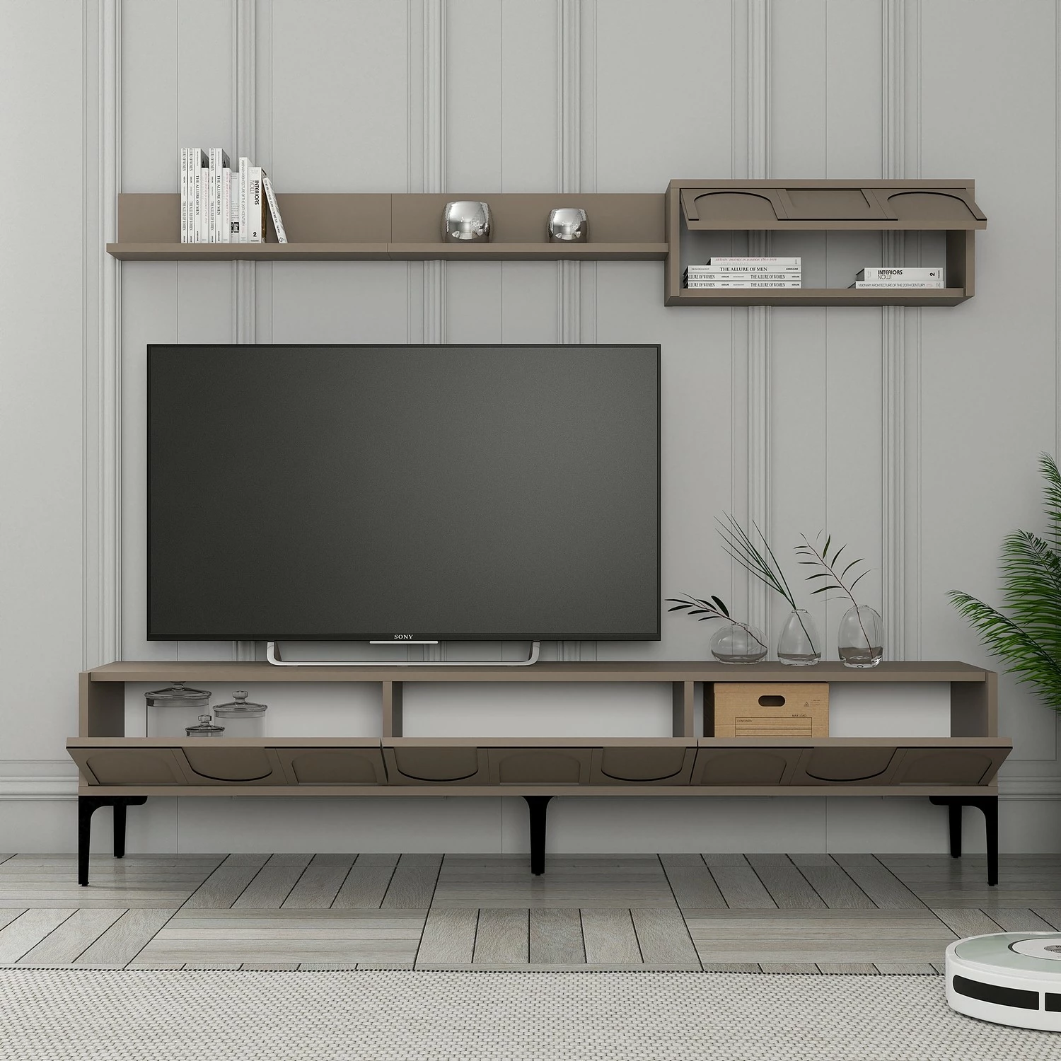 Njësi TV Skye Decor, Lyon 2 - Atlas, e zezë