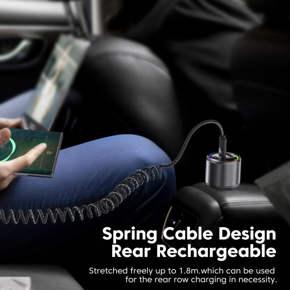 Kabllo USB-C Tech-Protect UB20T Ultraboost, 180cm, 100W, e zezë