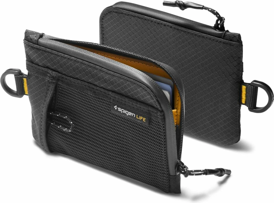 Kuletë Spigen LF300 RFID, deri 10 karta + cash, nylon ripstop, 1 copë, e zezë