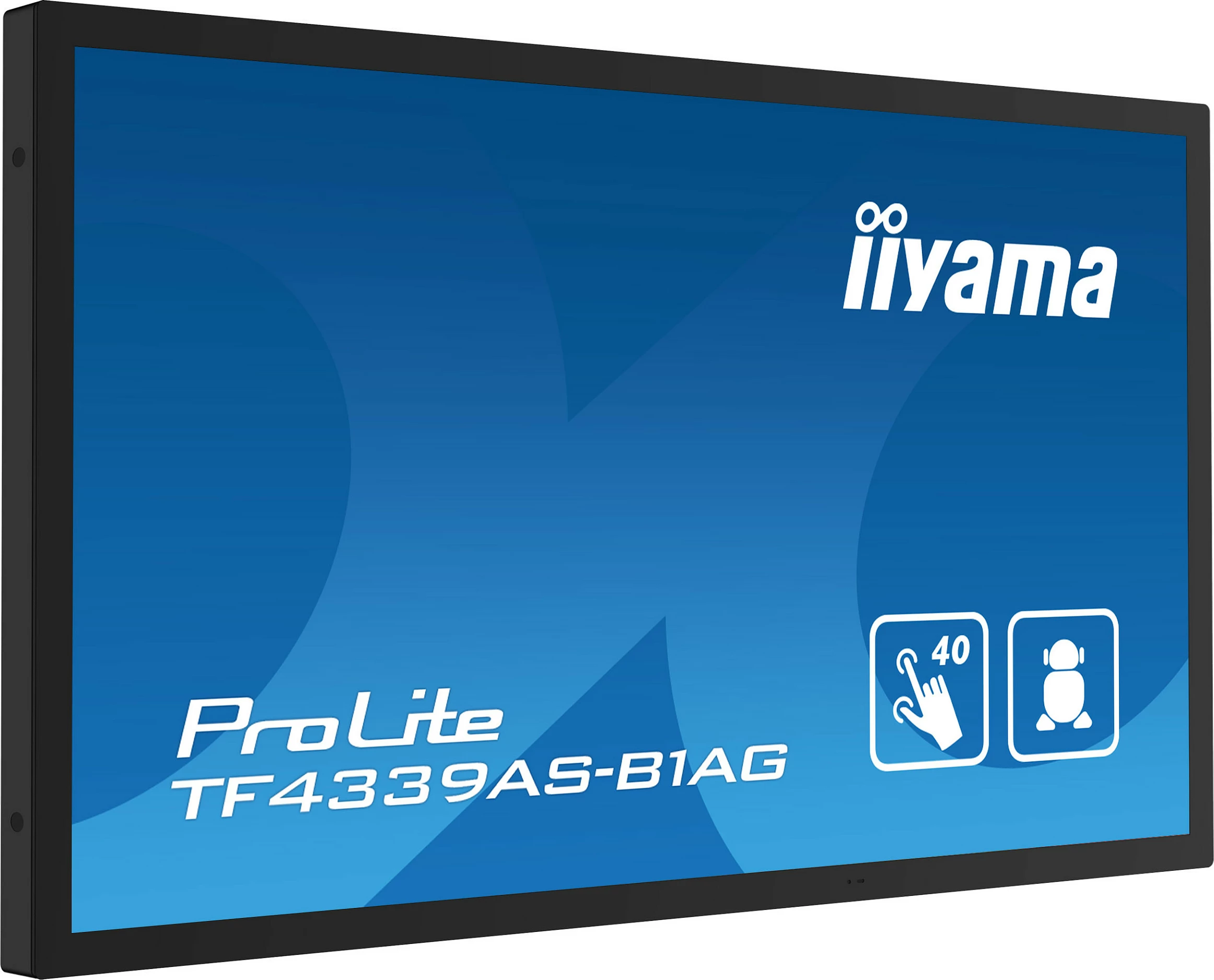 Ekran interaktiv iiyama TF4339AS-B1AG, 42.5", LED, 4K, Android