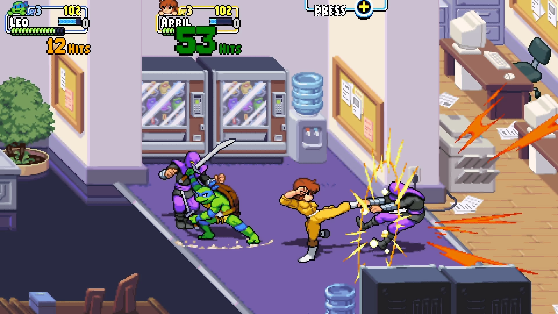 Lojë PC Merge Games Teenage Mutant Ninja Turtles: Shredder's Revenge, DVD-ROM, PEGI 12, set me udhëzues xhepi dhe varëse çelësash