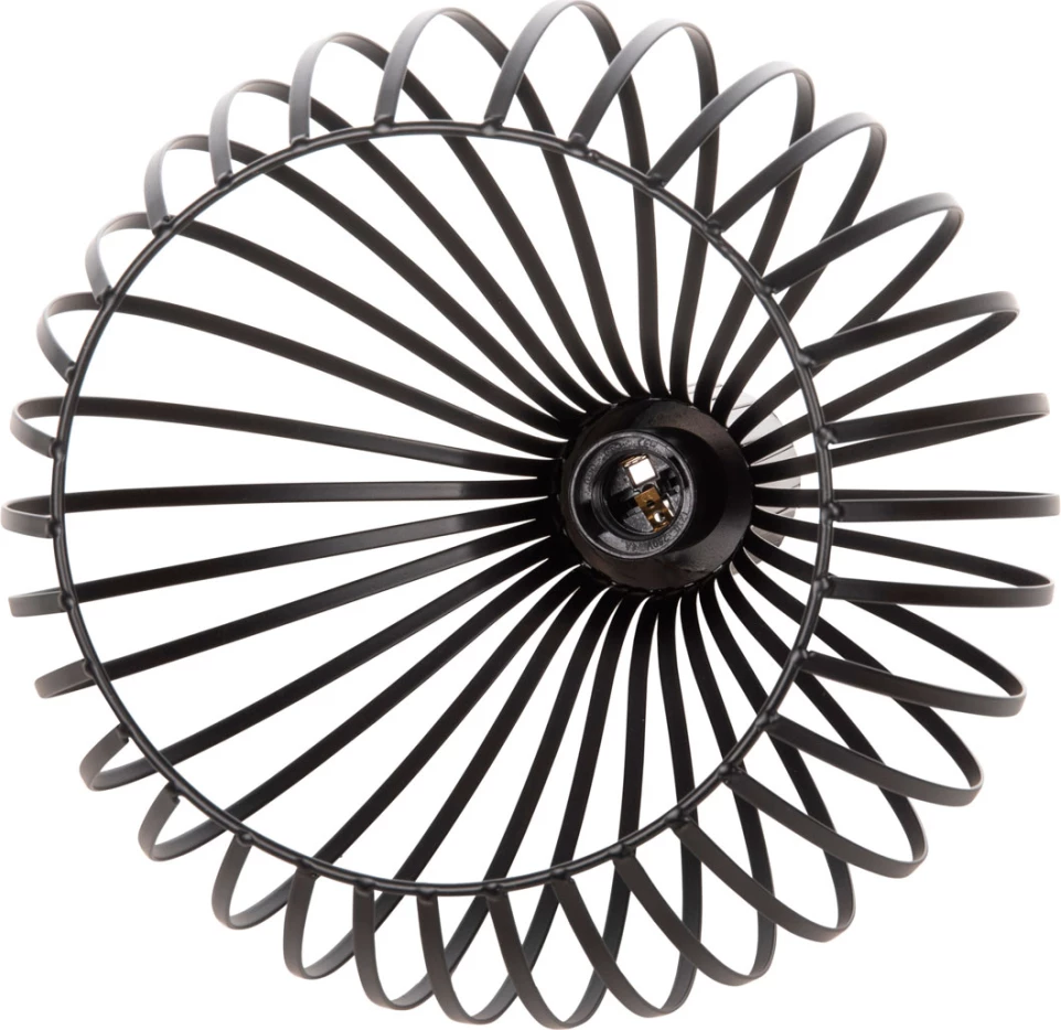 Llambë varëse tavani, kapak metali i zi, FH4164, Φ28x138H cm