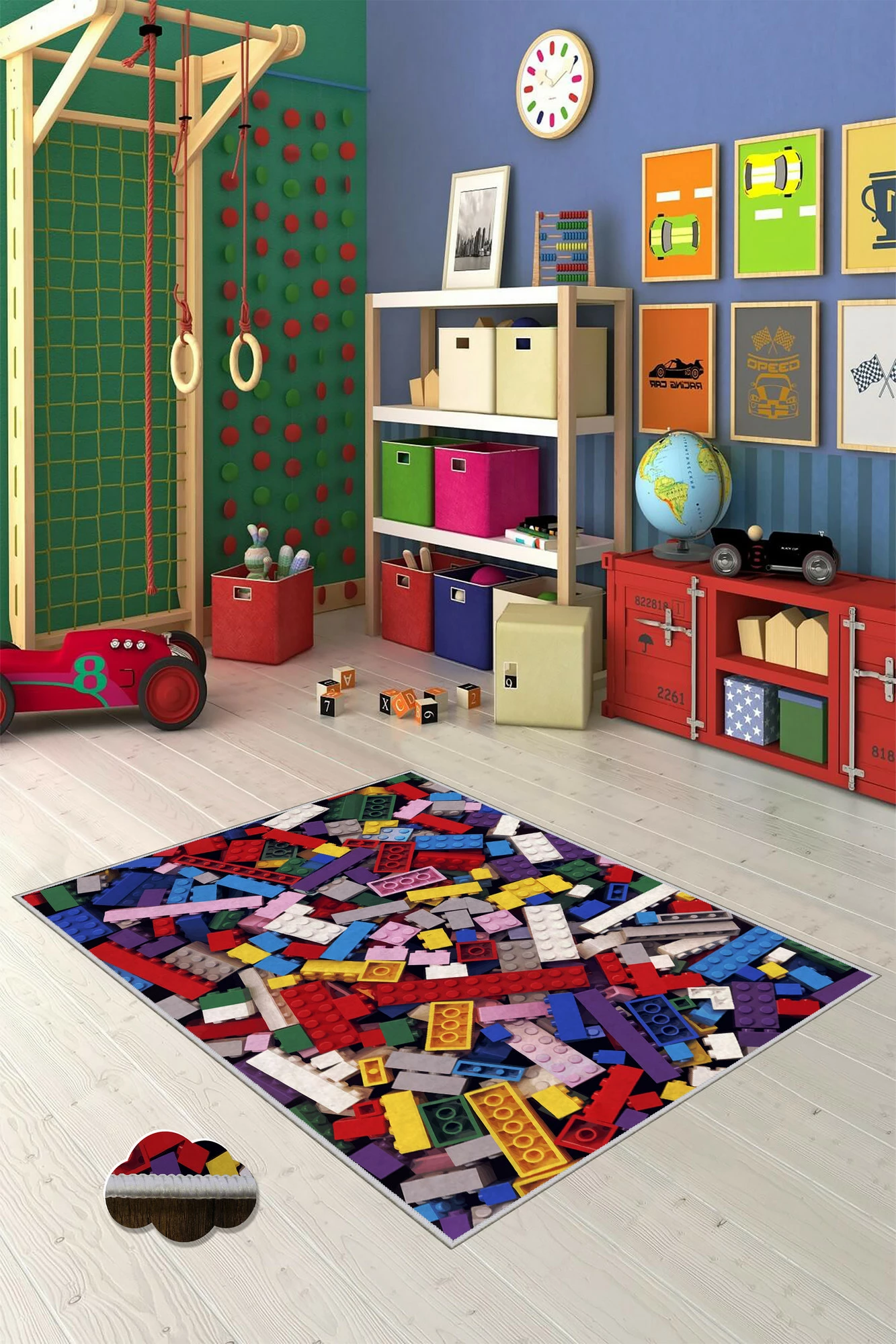 Qilim për korridor, shumëngjyrësh, WOOKECE147, 100x150cm