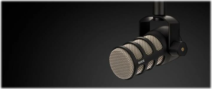 Mikrofon RØDE PodMic XLR dinamik për podcast/studio, i zi