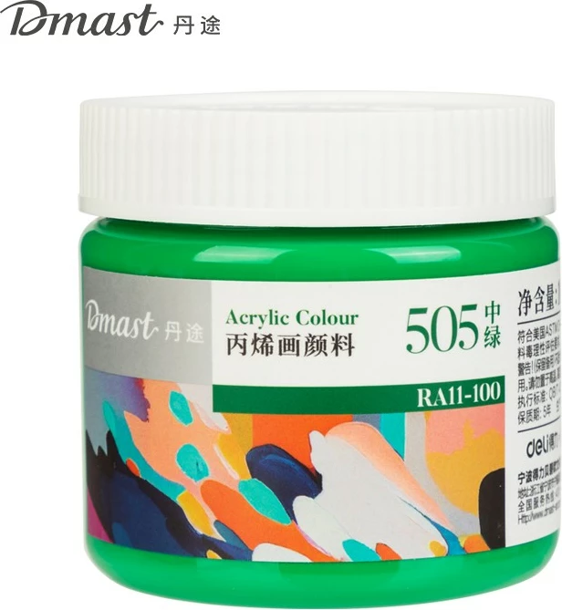 Deli Ngjyre Akril 100Ml 505 Medium Green