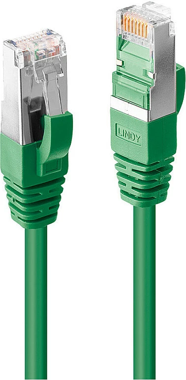 Patch kabëll Ethernet LINDY Cat6A S/FTP LSZH 0.3m, i gjelbër