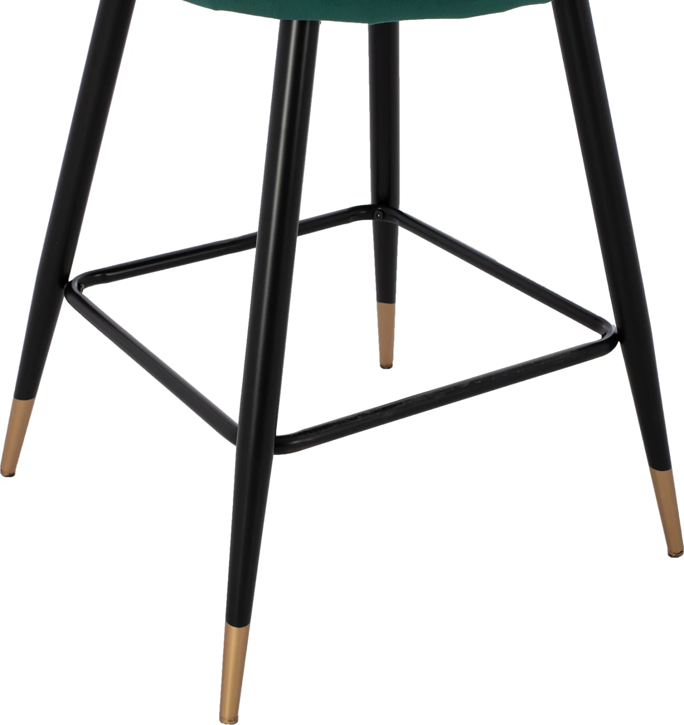 Karrige për bar mesatare, FH8736.03, kadife e gjelbër, kornizë metalike, 50x50x90 cm