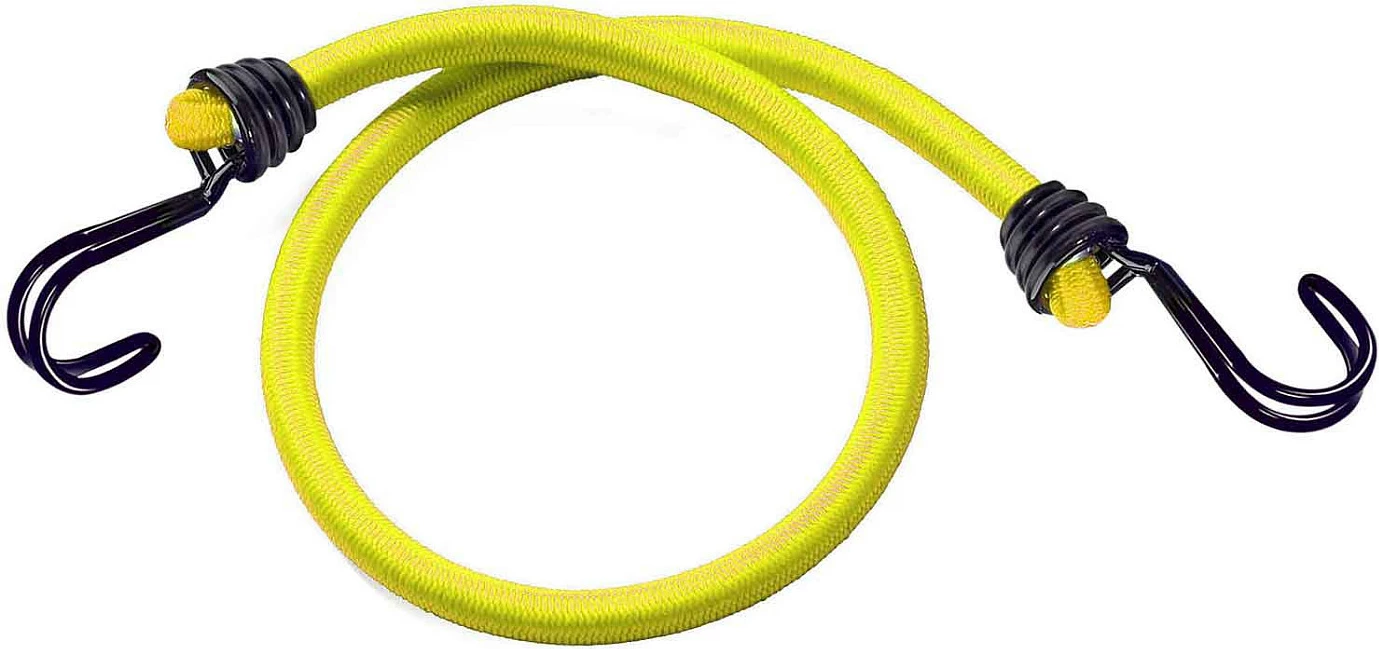 Litar elastik Master Lock 3022EURDAT, me dy grepa, 2 copë, verdhë/zi