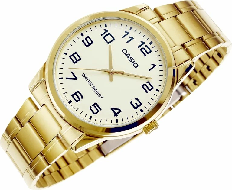 Orë dore për meshkuj Casio, e artë