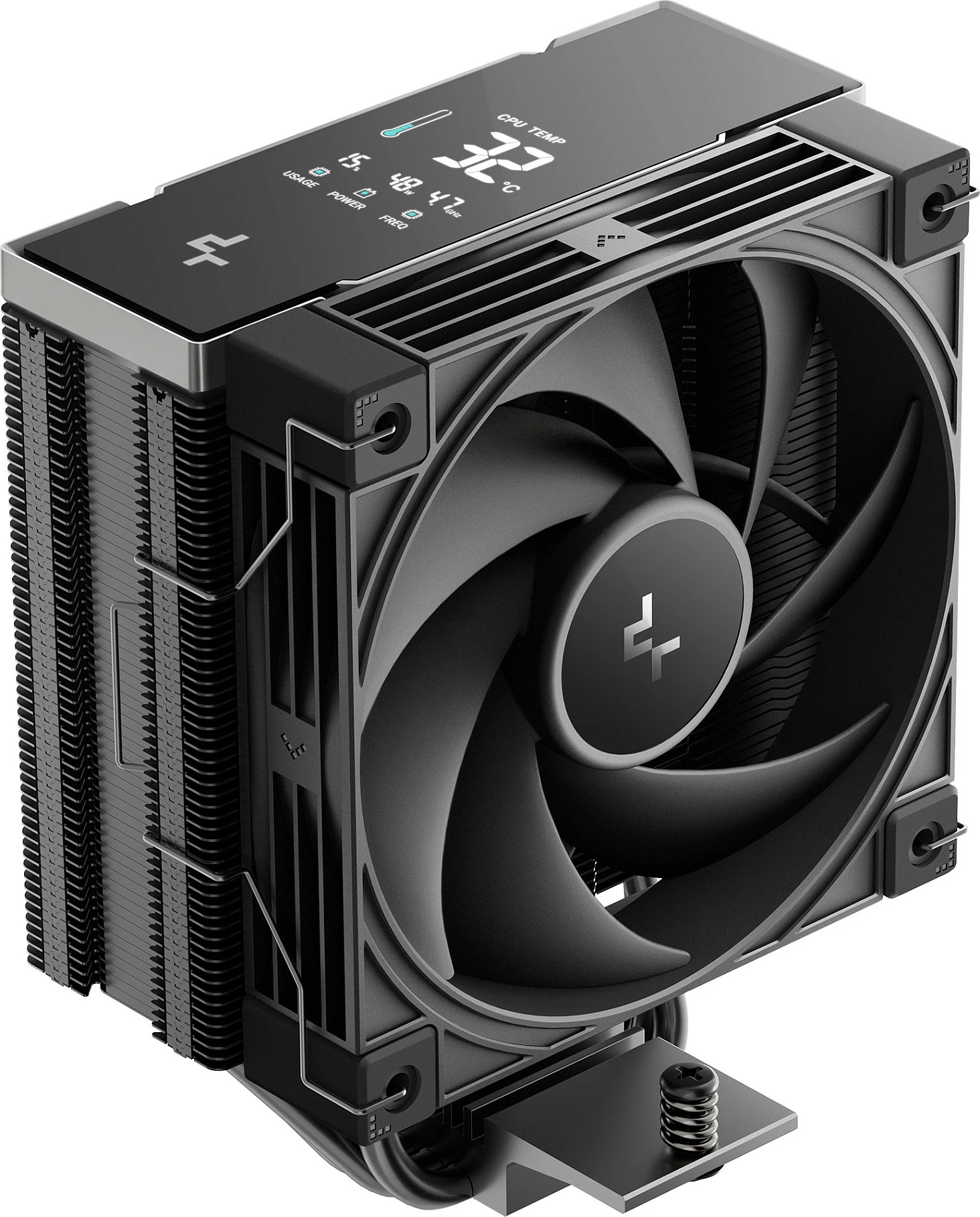 Ftohës CPU DeepCool AK400 G2 Digital NYX, 120mm, me ekran, i zi