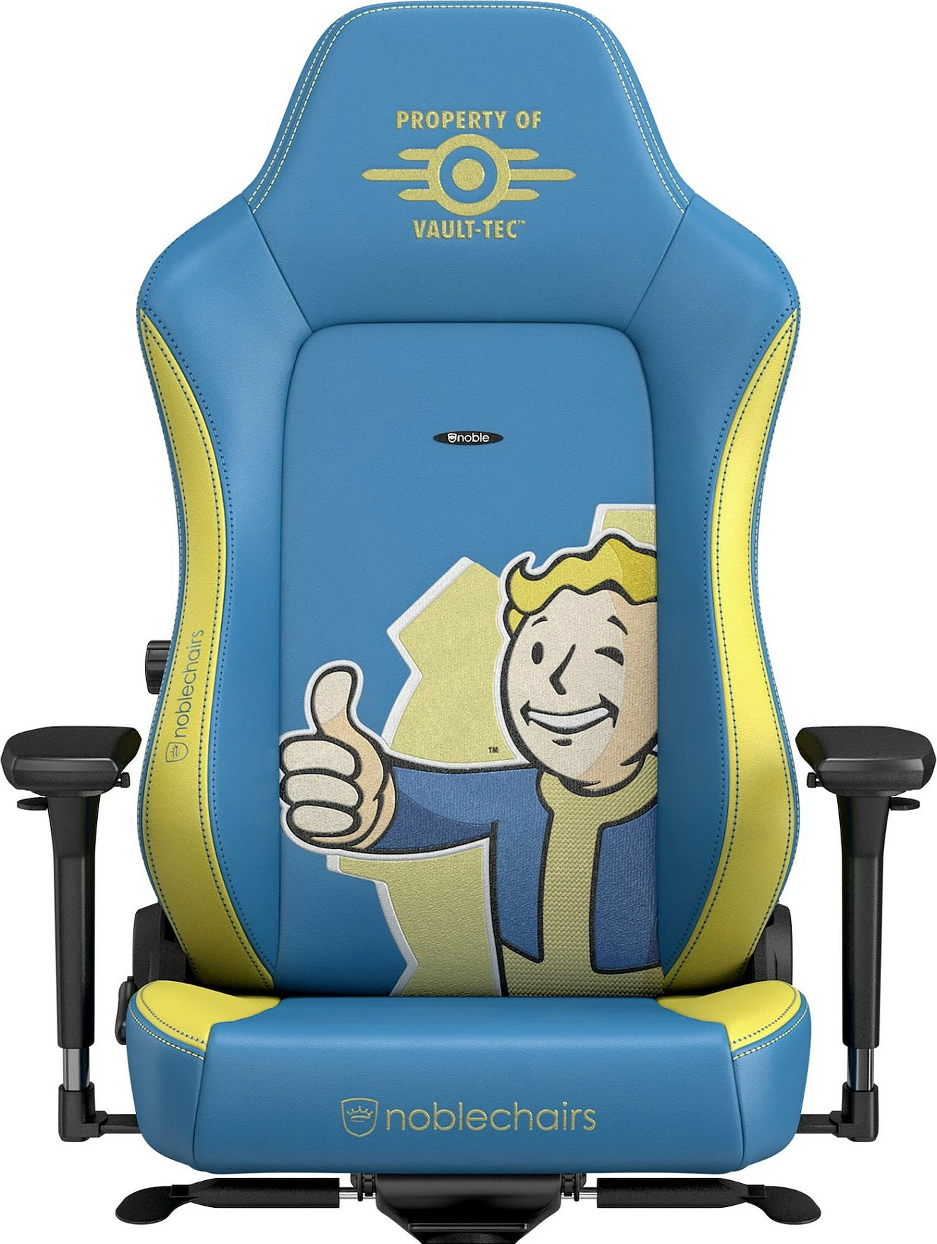 Karrige gaming noblechairs HERO, edicion Fallout Vault-Tec, blu/verdhë