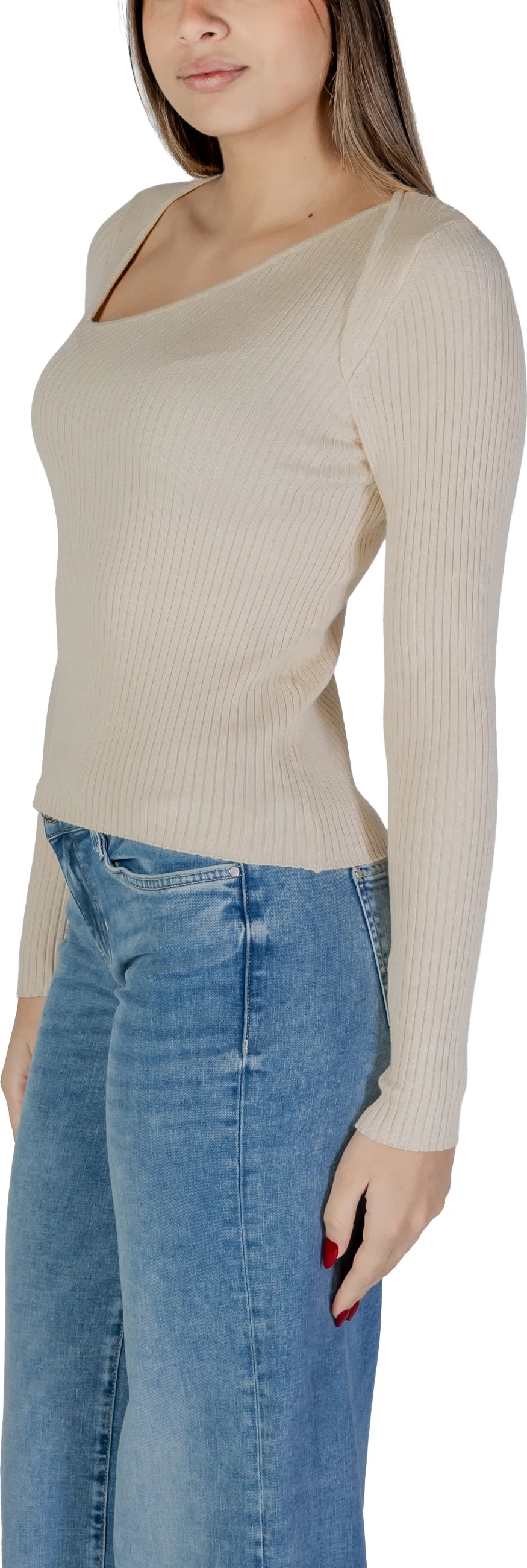Xhemper për femra Vila Clothes VINELLY 14103386, krem [Madhësia: M]