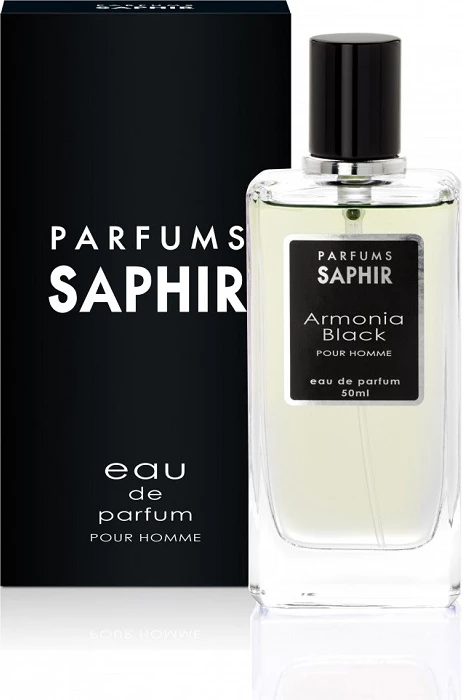Eau de Parfum për meshkuj Saphir Armonia Black Pour Homme, 50ml