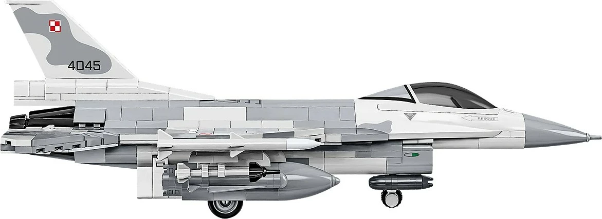 Set blloqesh ndërtimi, Cobi, F-16C Fighting Falcon COBI-5910, 463 pjesë, shkallë 1:48, me figurë pilot dhe bazament