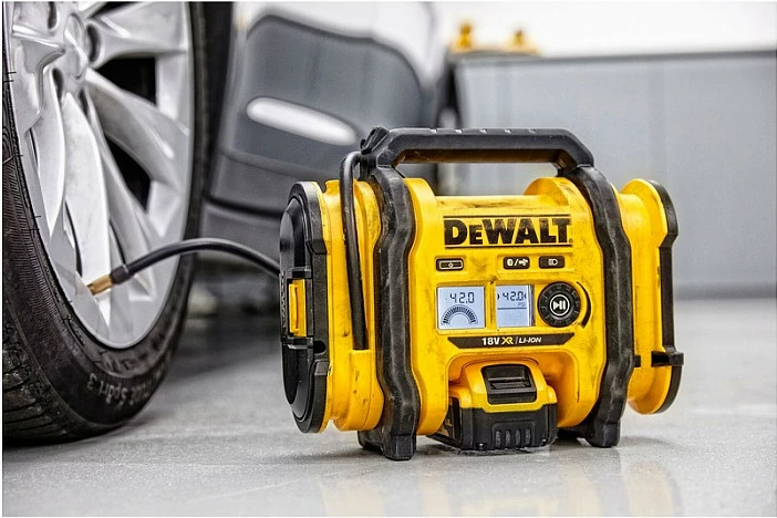 Kompresor ajri DeWALT DCC018N, 11 bar, 2.5 kg, zi-verdhë