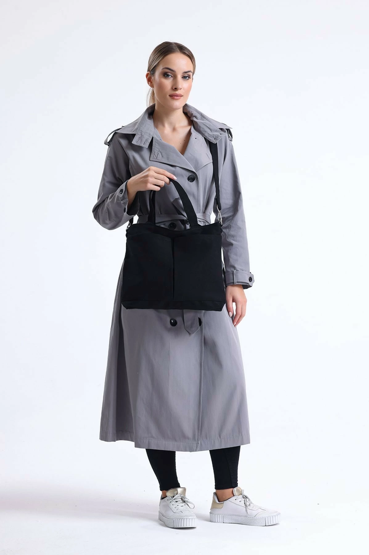Çantë tote Zoozie Bags, 2063, ngjyrë e zezë