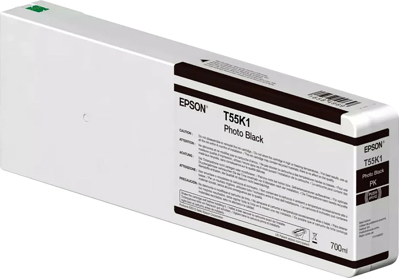 Kartrix boje Epson T55K100 (T55K1), Photo Black, 700 ml