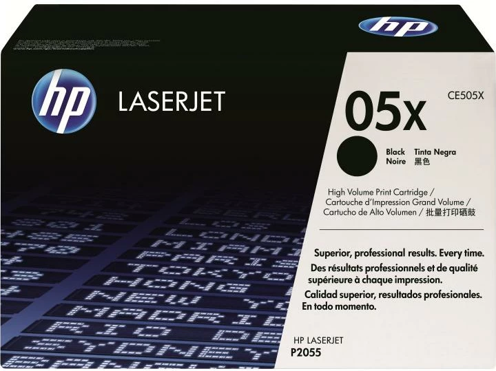 Toner HP 05X CE505X rendiment 5,500-8,800 faqe, i zi, 1 copë